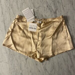 LA PERLA SILK Satin Shorts Gold